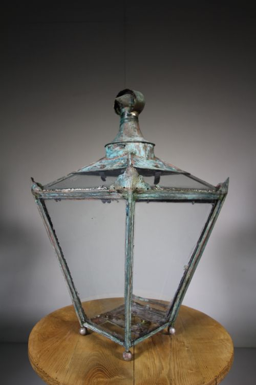 19th Century English Antique Copper Lantern