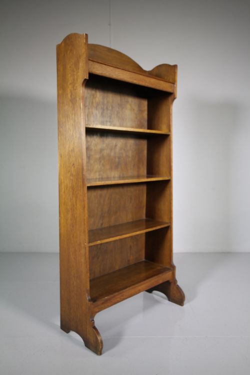 Heals Oak 1930'S Large Open Bookcase