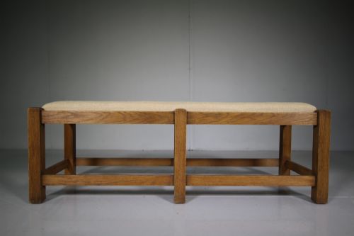 Rare Heals Antique Letchworth Oak Stool