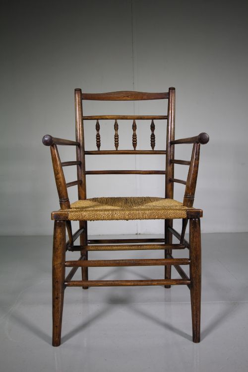 19th Century Antique Sussex Chair by William Morris