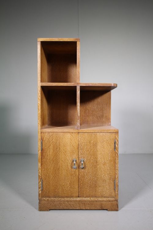 1930'S Heals of London Oak Cabinet - Labelled