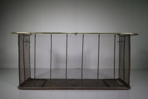 Large 19th Century Antique Fire Guard with Clothes Rail
