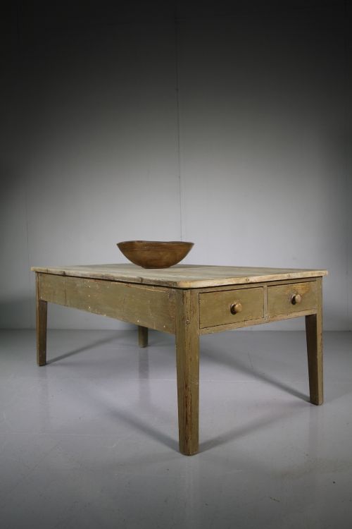 Fabulous Original Painted Pine Antique Coffee Table