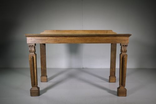 Large English William IV Antique Oak Console Table