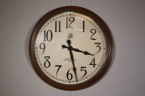 1920'S English Factory Wall Clock - All Working