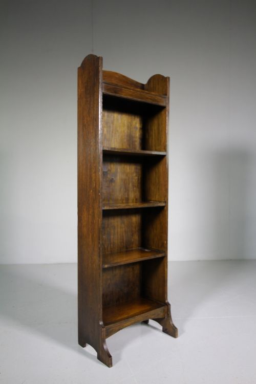 1920'S Heals of London Oak Open Bookcase