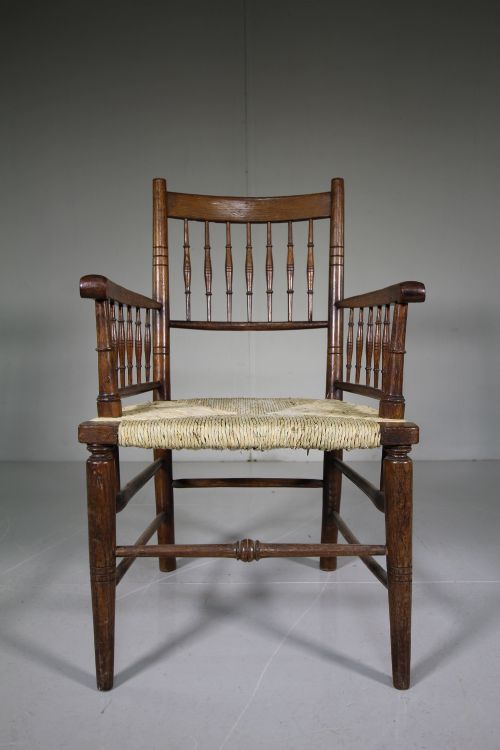 19th Century Antique Sussex Chair by Morris & Co