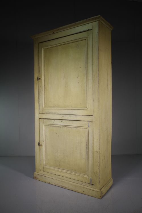 19th Century Antique Painted Pine Cupboard