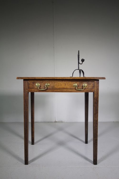 18th Century Antique Period Oak Side Table
