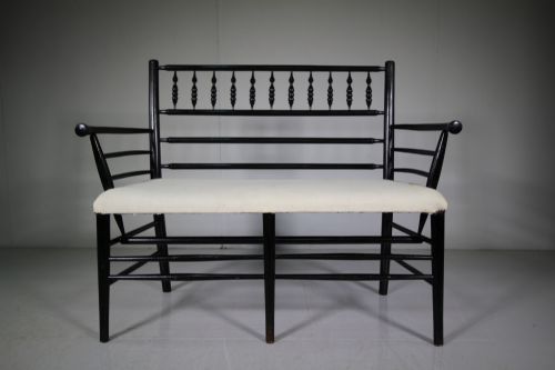 Rare 19th Century Antique William Morris Sussex Bench Seat