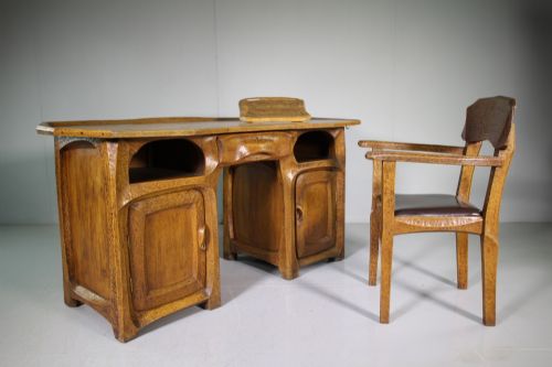 1930'S Rudolf Steiner School Desk Chair & Book Rest