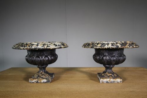 Pair of English 19th Century Small Antique Urns