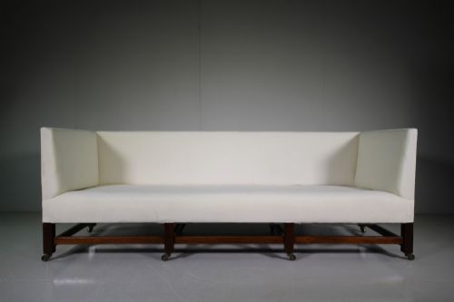 Large English 19th Century Sofa with Full Covers & Cushions