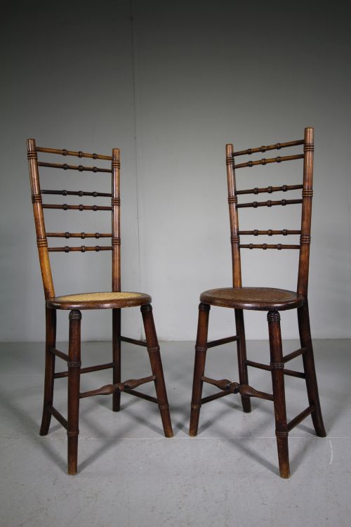 Pair of Regency Antique Correction Chairs