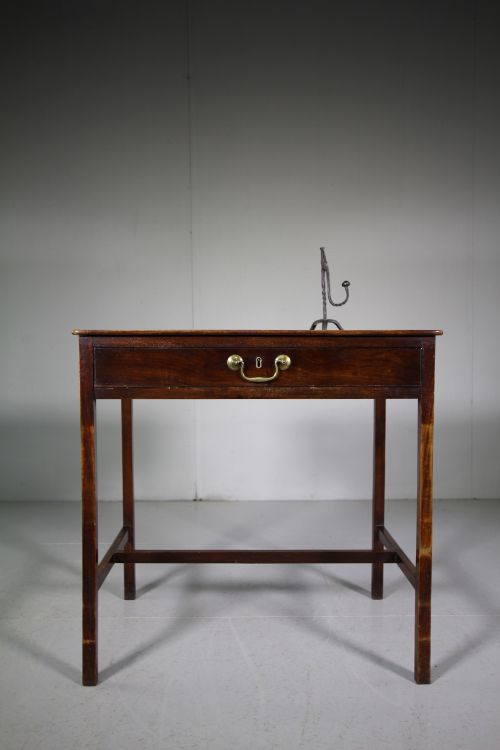 English 18th Century Antique Mahogany Side Table