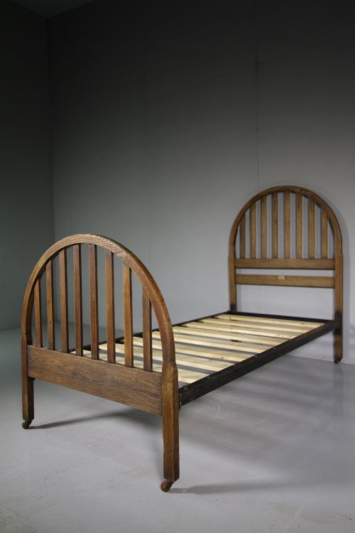 Heals of London Antique Oak Single Bed