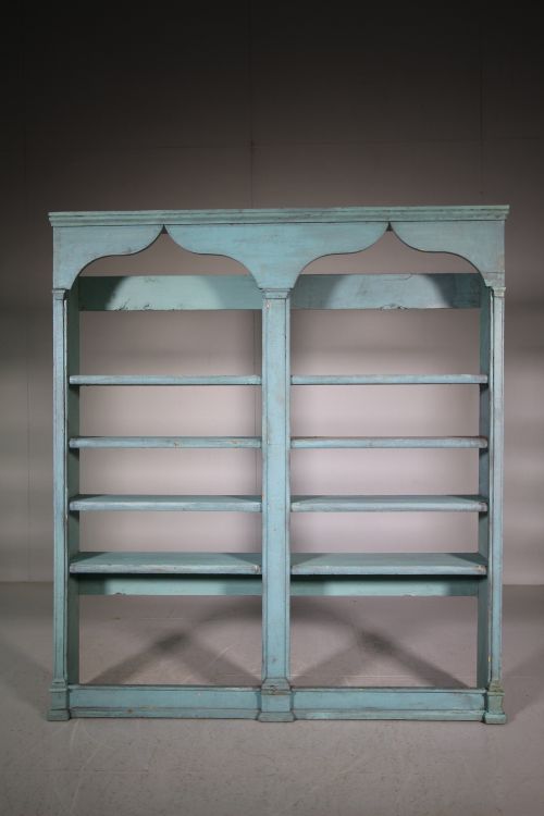 Large 19th Century Antique Painted Wall Shelves