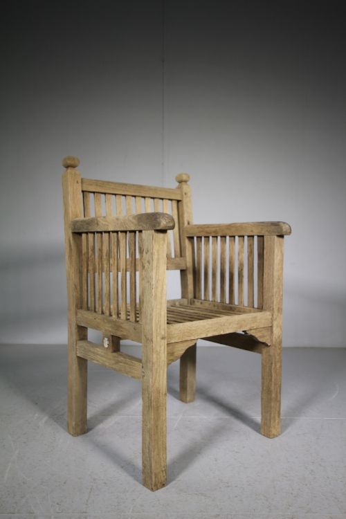 Heals 1920'S Teak Garden Armchair