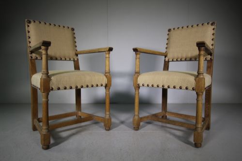 Pair of 1920'S Heals Tilden Dining Armchairs