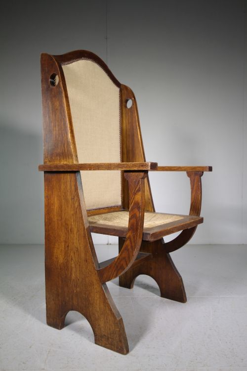 Liberty's Antique Oak Armchair by Leonard Wyburd
