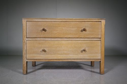 1920'S Heals of London Low Oak Chest of Drawers