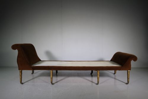 Regency Antique Daybed with Simulated Bamboo Legs.