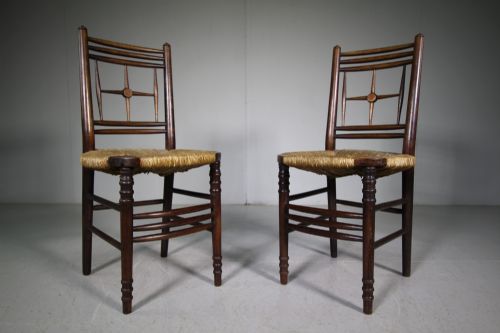 Pair of William Morris Antique Chairs by Ford Maddox Brown.