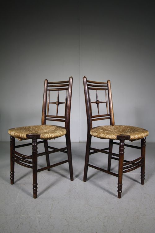 Pair of William Morris Antique Chairs by Ford Maddox Brown.
