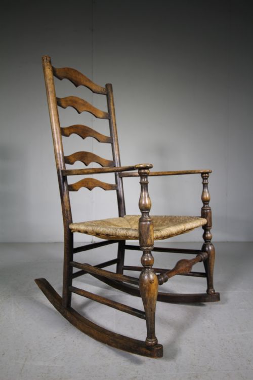 Lutyens Edwardian Antique Rocking Chair