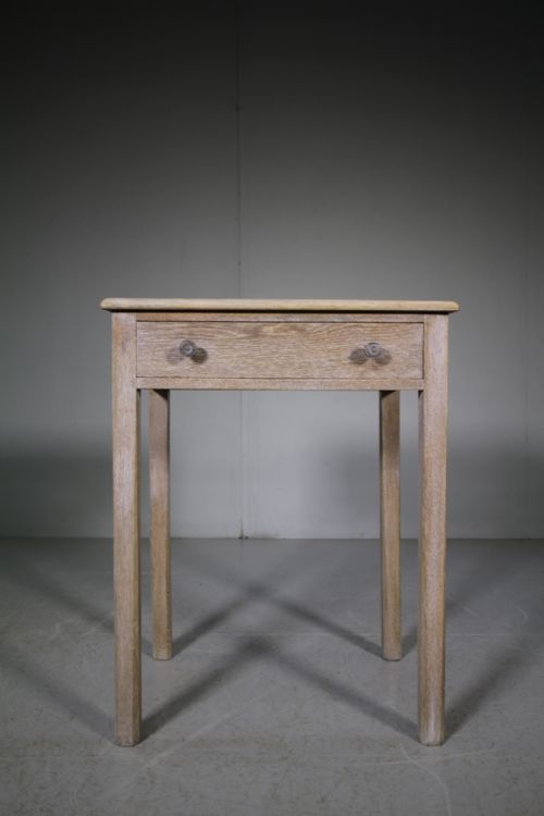 1920'S Heals of London Oak Side Table - Labelled