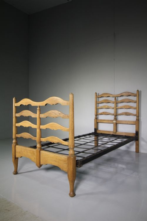 Heals of London Antique Oak Single Bed