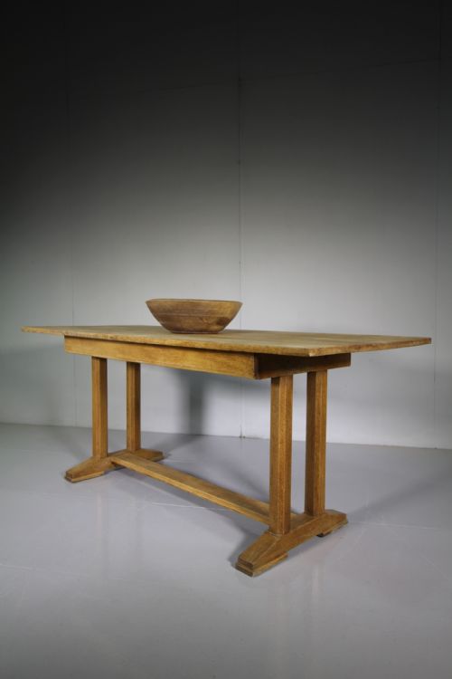 1930'S English Oak Refectory Dining Table