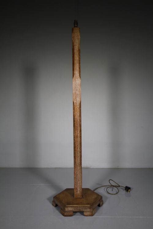 Heals of London 1930'S Oak Standard Lamp - Re-wired