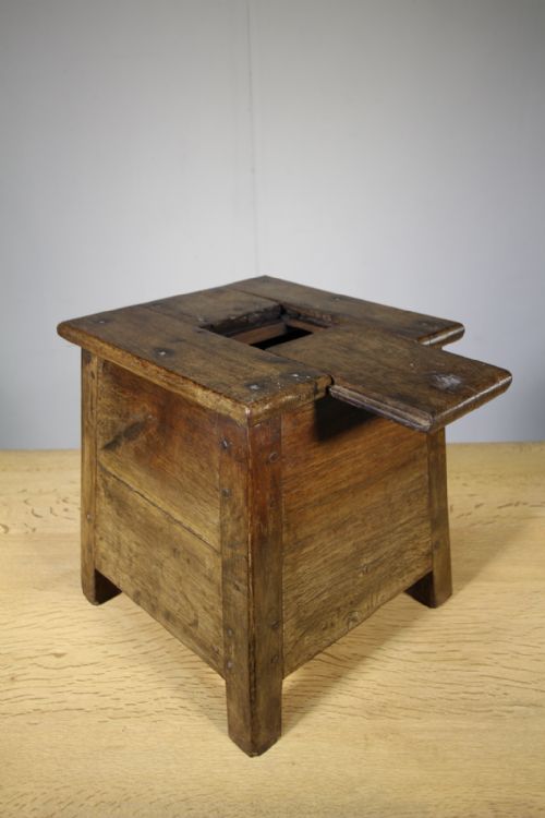 Georgian Antique Oak Salt Box