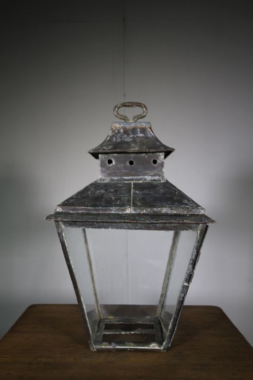 19th Century Antique Copper Pagoda Lantern