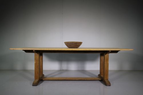 Edwardian Antique Oak Refectory Dining Table
