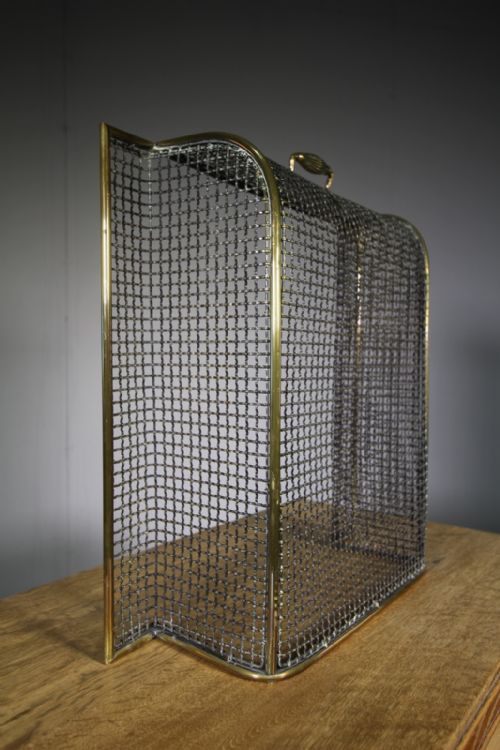 Quality 19th Century Antique Brass Fire Guard