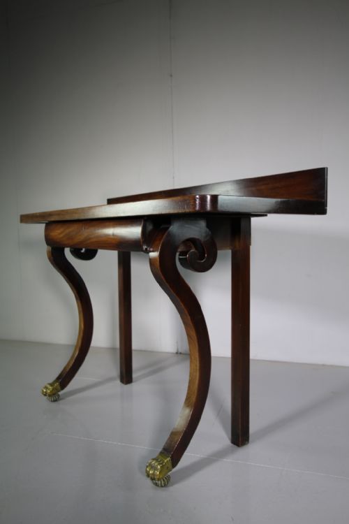 English Regency Antique Mahogany Console Table