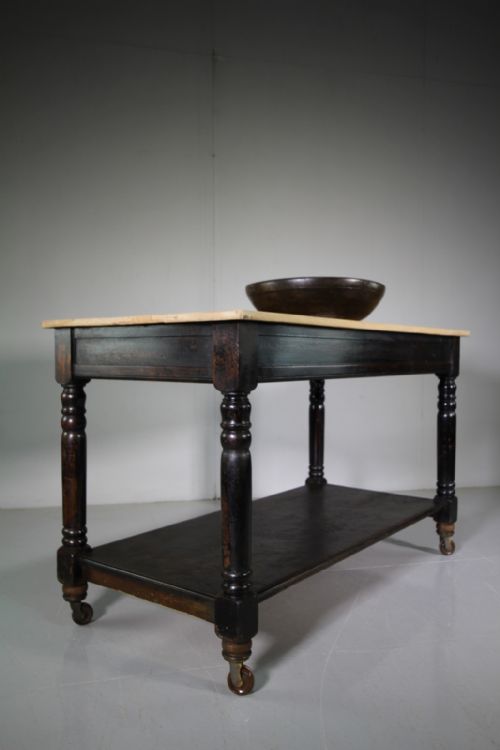 English 19th Century Kitchen Preparation Table