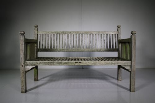 Heals Edwardian Antique Garden Bench Seat