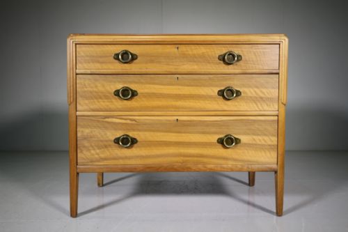 Heals Antique Walnut Chest of Drawers - Labelled