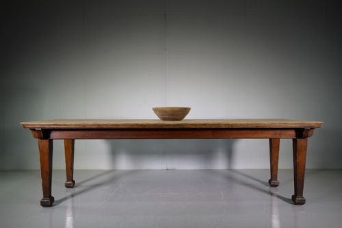 Large 19th Century Antique Pine Dining Table
