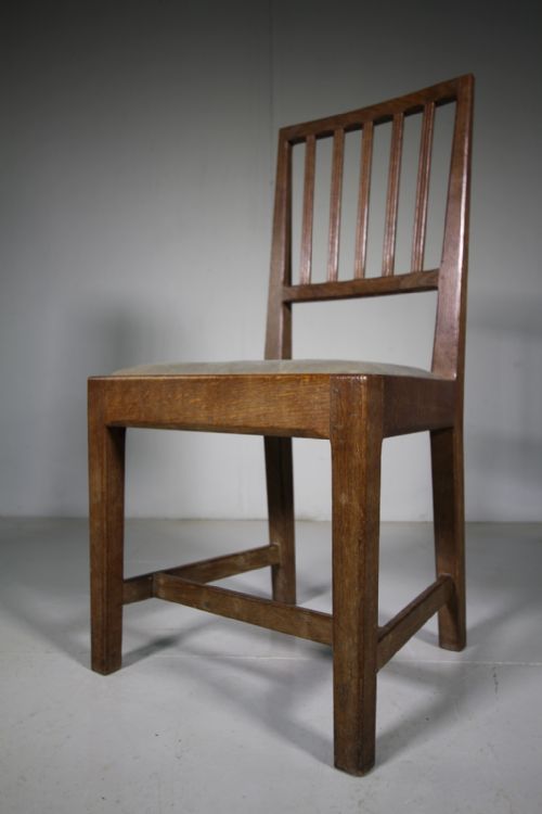 Rare Antique Early Gordon Russell Oak Chair
