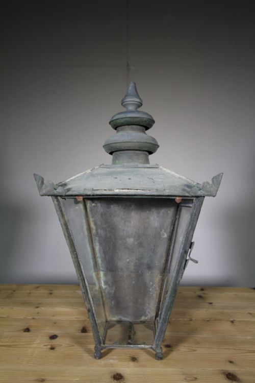 Antique Foster & Pullen Copper Wall Lantern