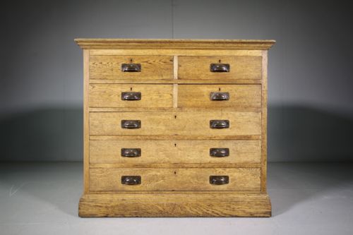 19th Century English Antique Oak Chest of Drawers