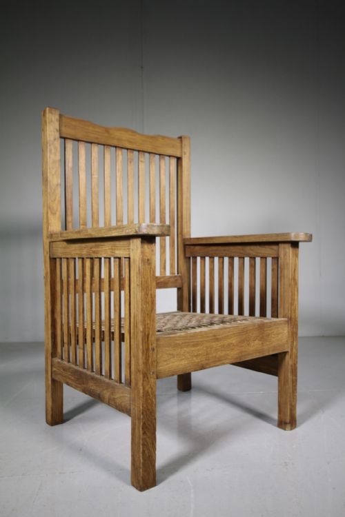 Arge Antique Slatted Teak Armchair
