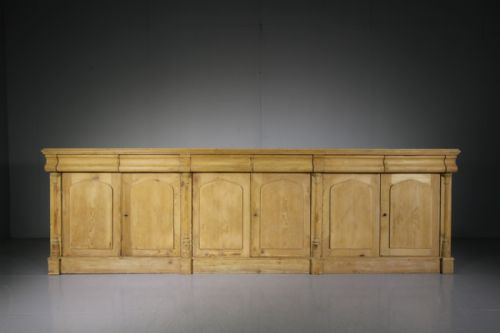 Large English Antique Pine Dresser Base