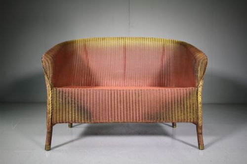 Rare Originial 1930'S Lloyd Loom Settee