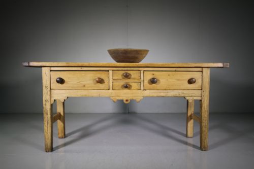 Welsh Georgian Antique Pine Serving Table