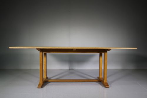 Large 40'S Oak Dining Table by Arthur Reyonlds of Ludlow